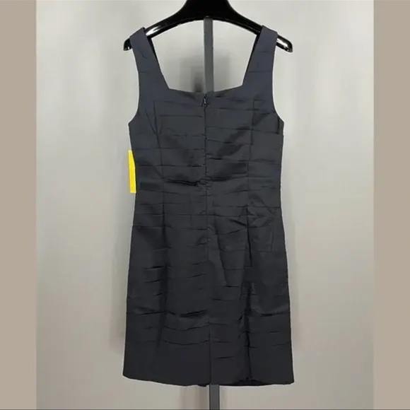 NEW! ALICE + OLIVIA BLACK SILK RUFFLE ACCENT COCKTAIL DRESS! WOMENS 4! - Picture 7 of 8